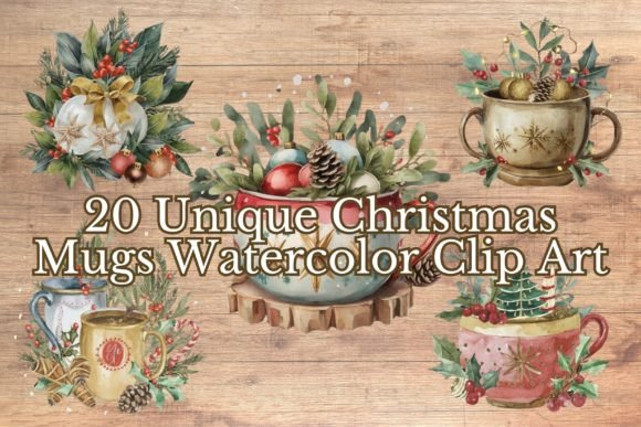 20 Watercolor Christmas Decorated Mugs Review