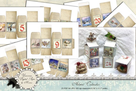 Advent Calendar Printable, Christmas: A Designer's Review of Seasonal Illustrations