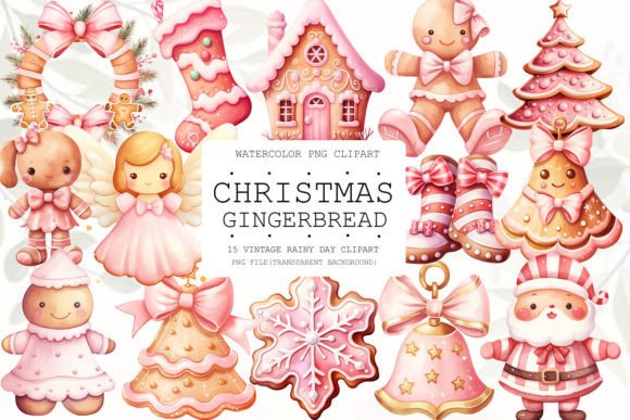 Beautiful Christmas Gingerbread Clipart