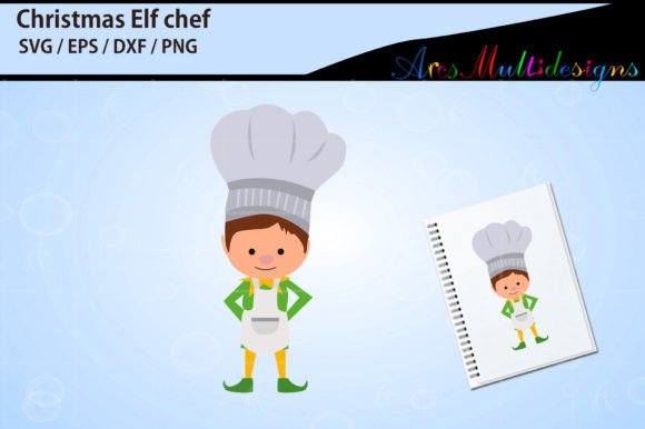 Christmas Elf Chef Illustrations for Modern Publishing