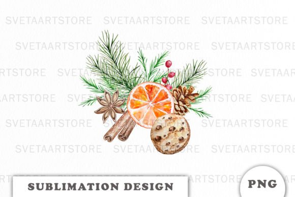 Christmas Sweets Sublimation PNG for Festive Illustrations