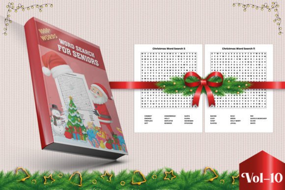 Christmas Word Search for KDP Vol-10: Illustrations Review