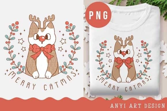 Funny Cat Reindeer Christmas Sublimation Review
