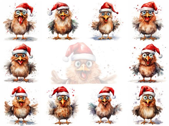 Funny Christmas Chicken Clipart: A Review for Digital Sellers