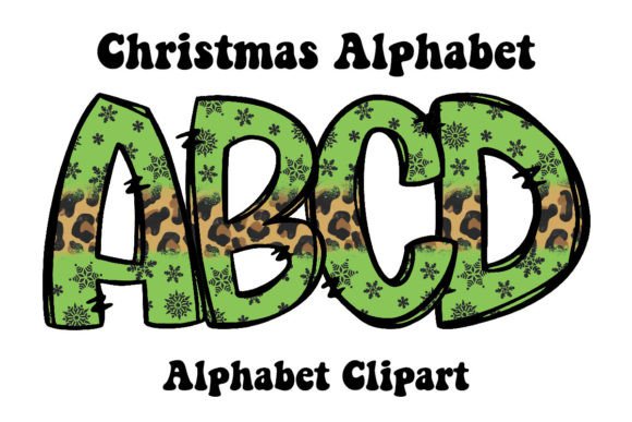 Green Leopard Christmas Doodle Alphabet & Illustrations Review