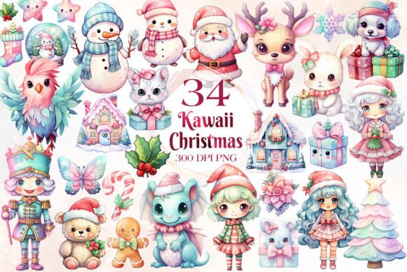 Pastel Kawaii Christmas Stickers: A Review for Illustrations Sellers