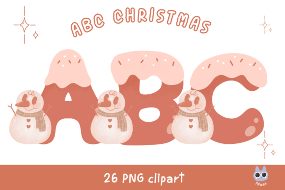 Pink Christmas Alphabet Snowman Font: A Review for Bloggers & Publishers