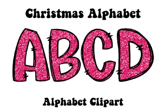Pink Glitter Christmas Alphabet Doodle Review