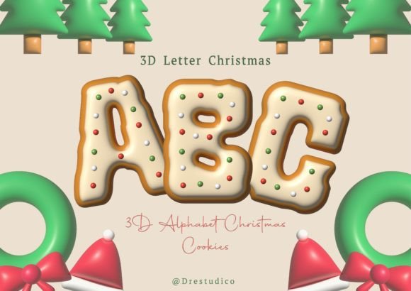 Vanilla Icing Christmas Cookie Alphabet Review